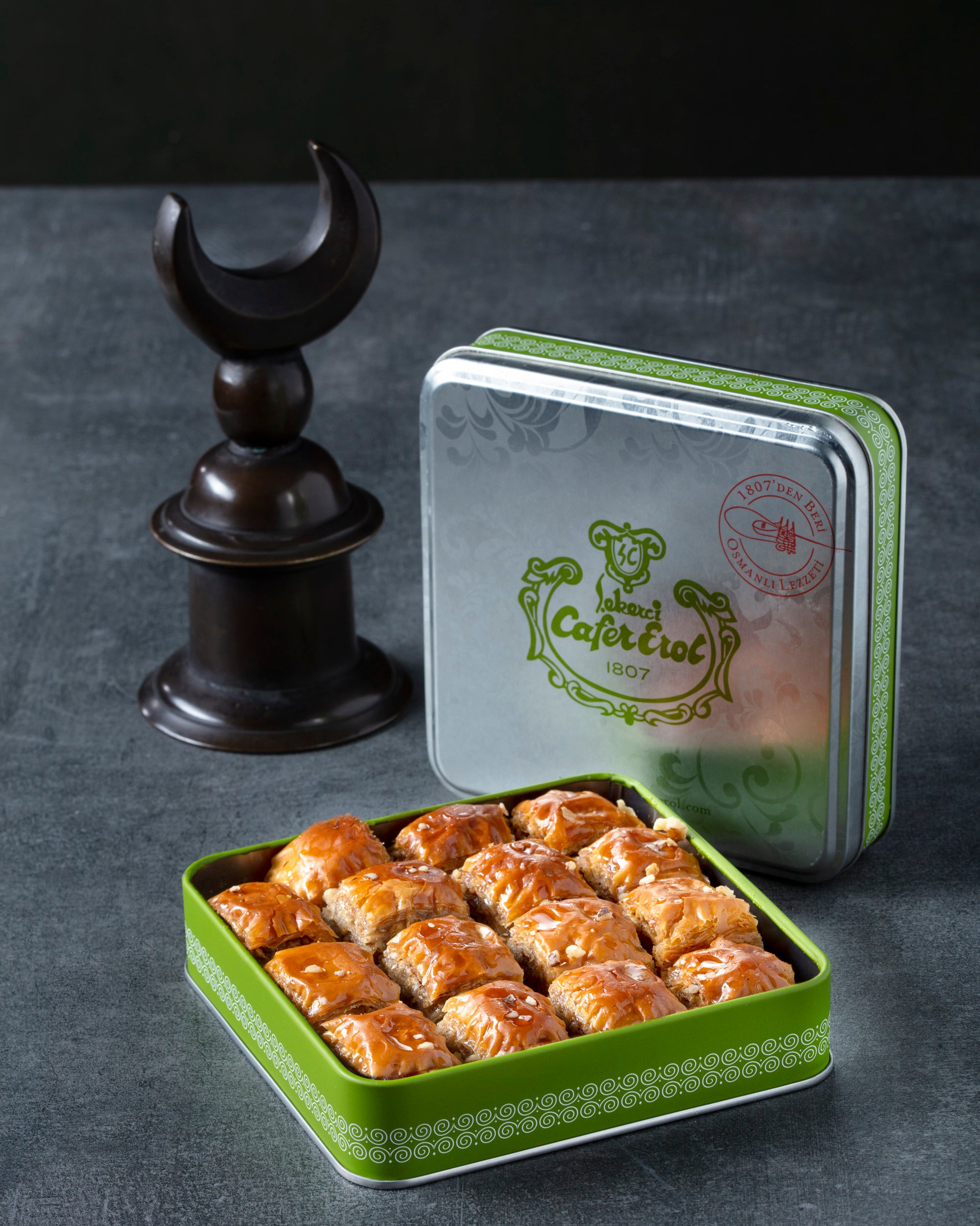 Green Tin Can - Walnut and Butter Homemade Baklava