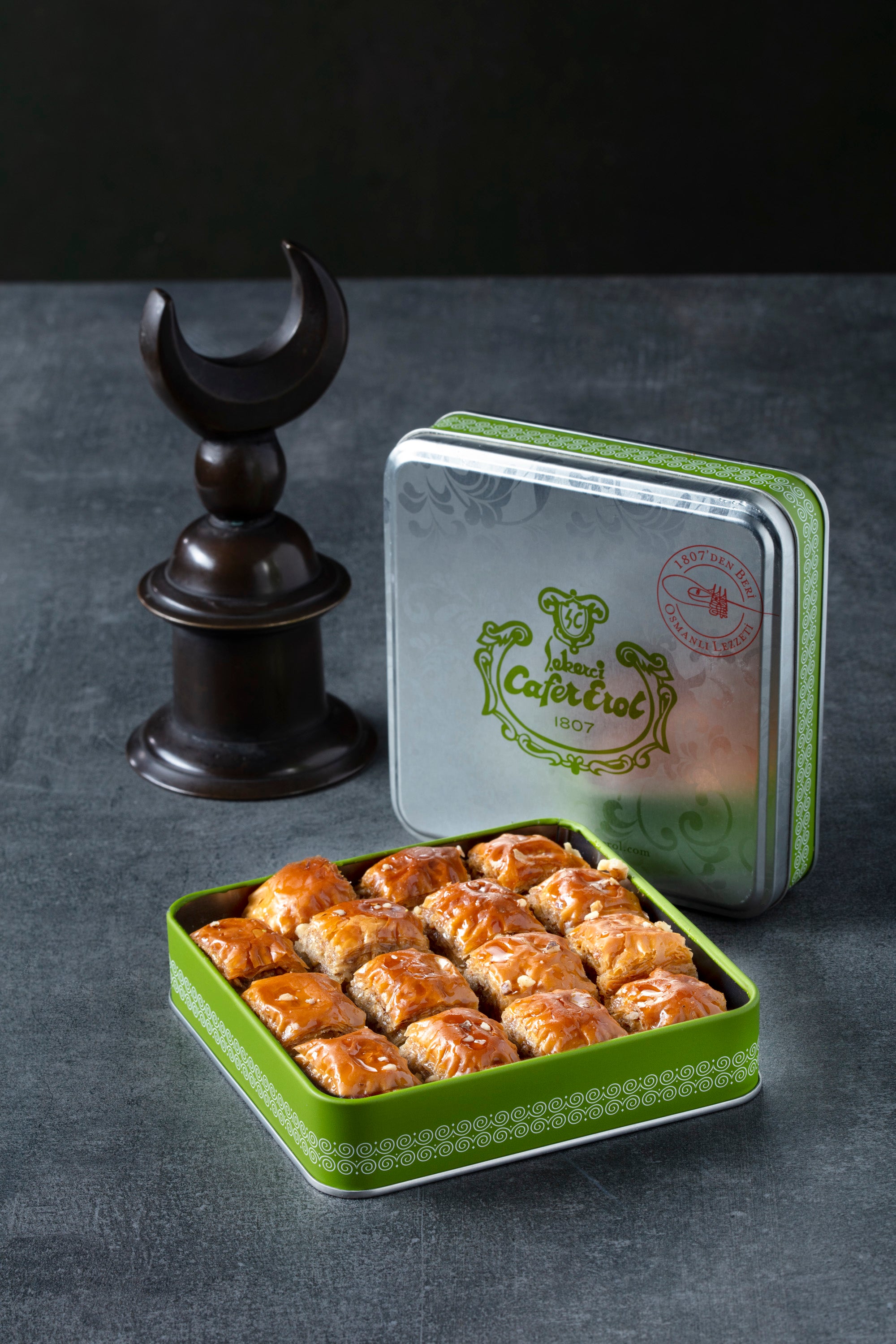 Green Tin Can - Walnut and Butter Homemade Baklava