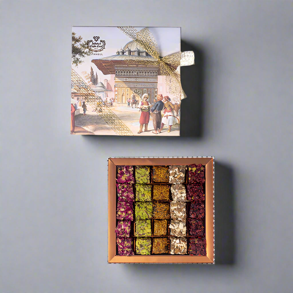 Turkish Boxes Mixed Rolled Exclusive Ottoman Turkısh Delıght In Tin Box No:2 (550gr)